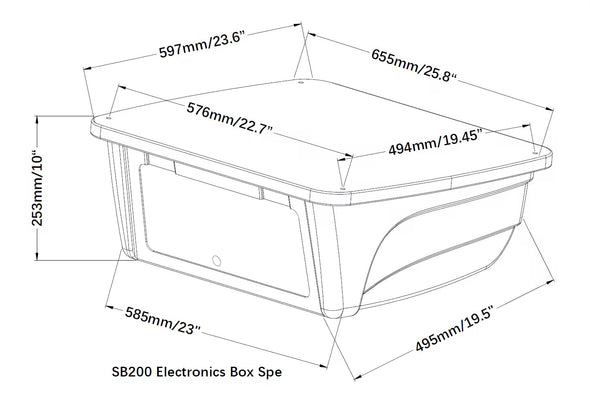 Top storage box صندوق تخزين للقوارب