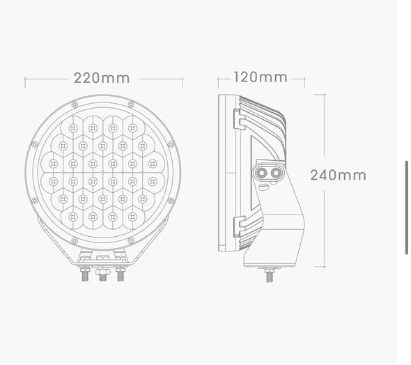 9" Inch BRG LED Driving Light
