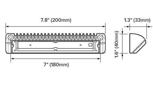 Awning dual lighting  اضاءة جانبية2في1