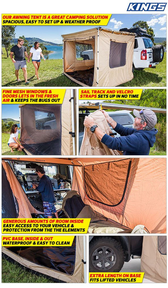 Adventure Kings Awning Tent 2.5m x 2.5m خيمة جانبية